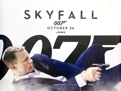 Original James Bond: Skyfall Movie Poster - 007 - Daniel Craig - Action