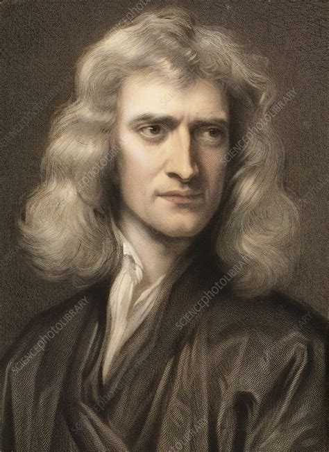 1689 Sir Isaac Newton portrait young - Stock Image - C008/7971 ...