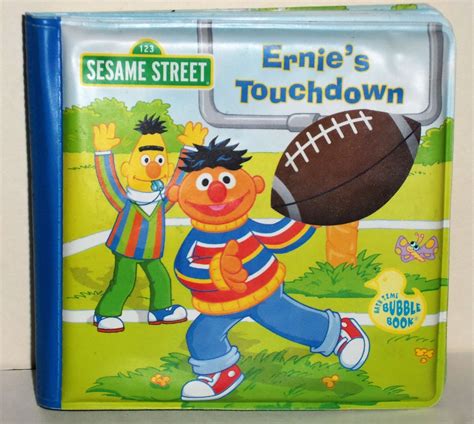 Sesame Street Bath Time Bubble Book Ernie's Touchdown Loose Used