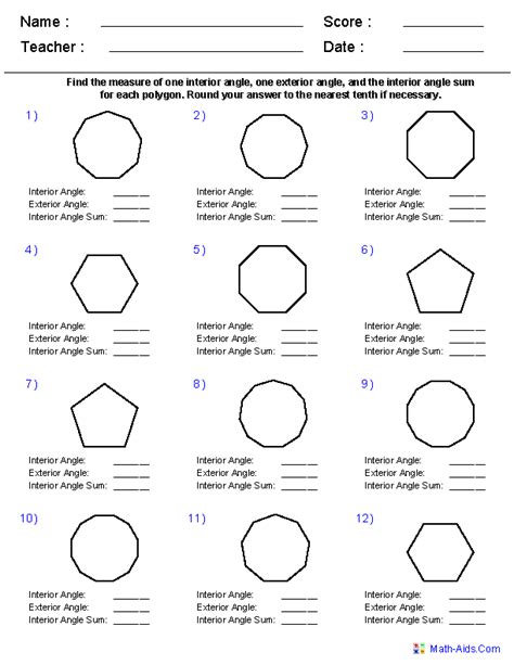 Luxury 75 of Sum Of Interior Angles Worksheet | specialsonjakksstarwa46771