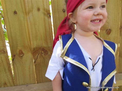 Amelia is Rabbit: Jake and the Neverland Pirates costume