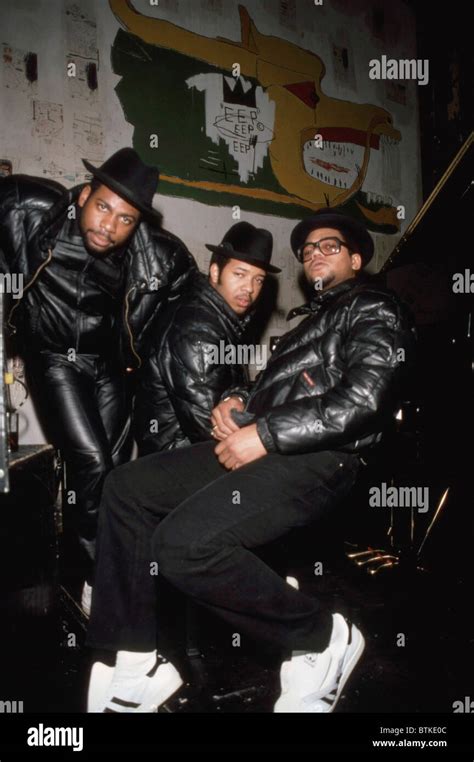 Run DMC, (from left) Reverend Run (Joseph Simmons), Darryl McDaniels ...