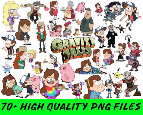 Gravity Falls Clipart Gravity Falls Characters Gravity Falls - Etsy Ireland