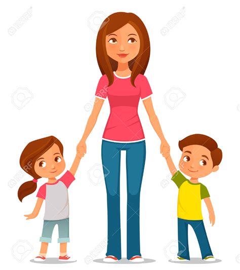 mother clipart cartoon - Clipground