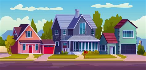 Suburban Neighborhood Stock Illustrations – 7,380 Suburban Neighborhood ...