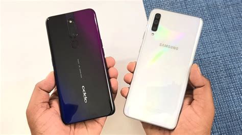 Samsung Galaxy A70 vs Oppo F11 Pro SpeedTest & Camera Comparison - YouTube