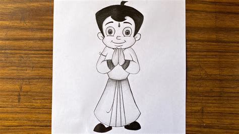 How to draw Chota Bheem || Chota Bheem drawing | Drawing easy step by ...