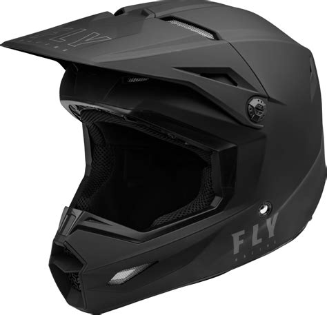 Fly Racing Kinetic Solid Off Road Dirt Bike ATV Helmet Matte Black