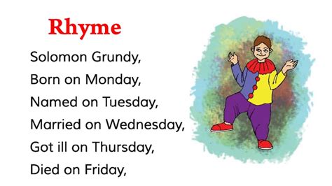 [Class 4} Rhyme, Solomon Grundy, English For Today. - YouTube