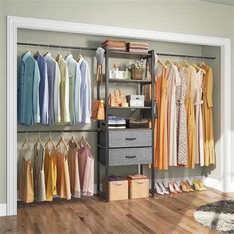 Buy Timate P8 Walk in Closet Organizer System Kit Metal Closet System ...