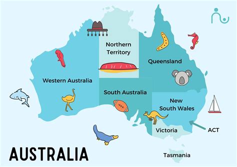 Map of Australia for Kids (free printable), Facts and Activities