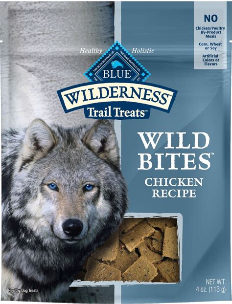 BLUE BUFFALO Wilderness Trail Treats Chicken Wild Bites Grain-Free Dog ...