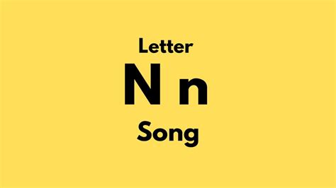 Letter N Song Remake - YouTube