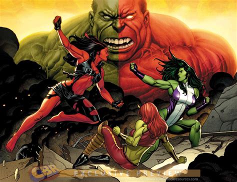 Red She-Hulk vs She-Hulk - Comic Art Community GALLERY OF COMIC ART