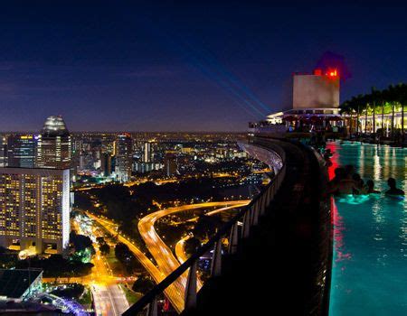 singapore`s sky park pool at night | Pool at night, Places to travel ...