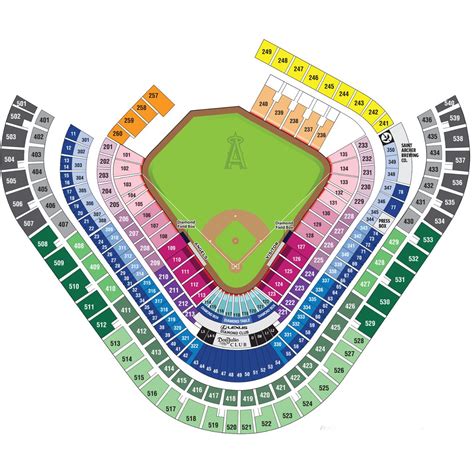 Map Of Angel Stadium Seating