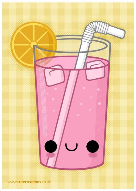 Pink lemonade | Розовый лимонад, Милые рисунки, Рисунки еды