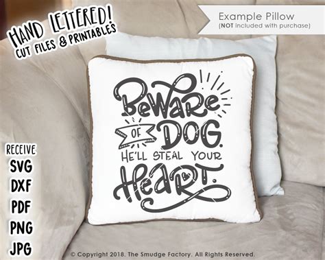 Beware Of Dog SVG & Printable – The Smudge Factory