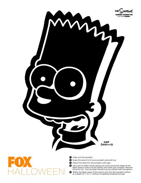 Printable Simpsons Pumpkin Stencils