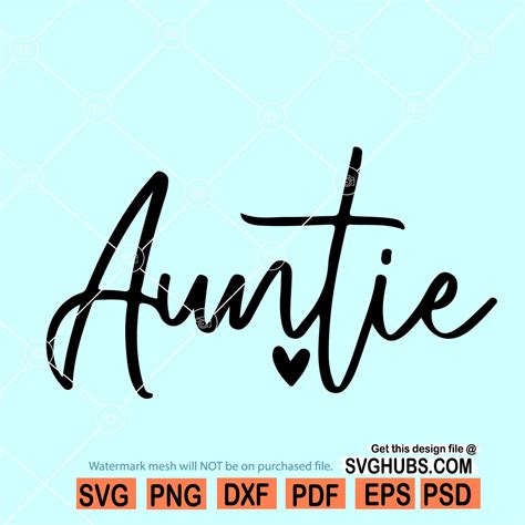 Craft Supplies & Tools Auntie svg Cricut Cut file Png Spanish SVG ...