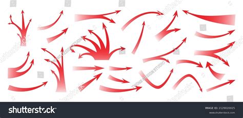 Red Arrow Vector Set Arrows Design Stock Vector (Royalty Free ...