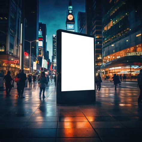 Premium Photo | Digital signage board in a public place ideal for ...