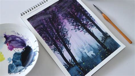 ART#10| Vẽ tranh phong cảnh bằng màu nước | Watercolor Tutorial ...