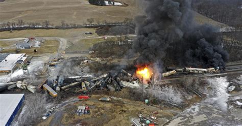 East Palestine Train Derailment: Evacuations ordered with rail car at ...