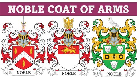 Noble Coat of Arms & Family Crest - Symbols, Bearers, History - YouTube