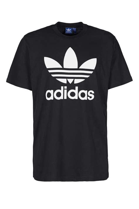 Adidas Men's Short-Sleeve Trefoil Logo Graphic T-Shirt Black L ...