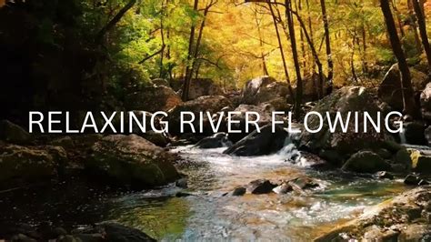 Relaxing Flowing River Sound to completely relax, focused concentration ...