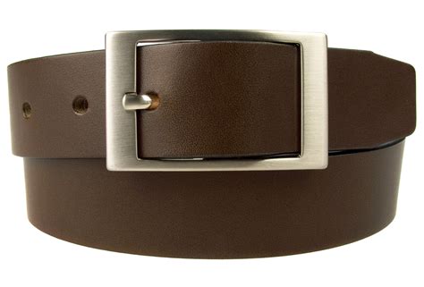 Dark Havana Brown Leather Belt - 1 3/8" Wide | BELT DESIGNS