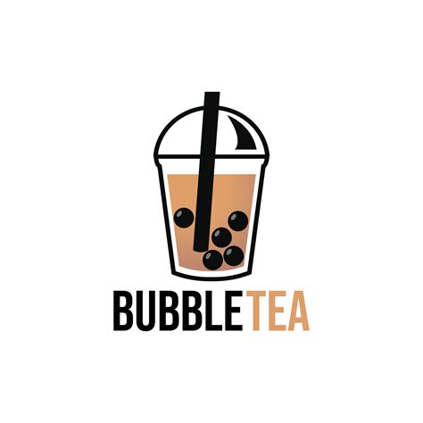 cute bubble tea logo vector illustration 6431607 Vector Art at Vecteezy