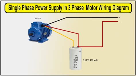 How to Make Single Phase Power Supply In 3 Phase Motor Wiring Diagram ...