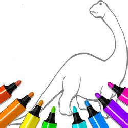 Dinosaur Coloring Pages Kids Game Online | Play Dinosaur Coloring Pages ...