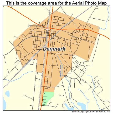 Aerial Photography Map of Denmark, SC South Carolina