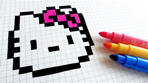 Realistic Cat Pixel Art Grid - Find free perler bead patterns / bead ...