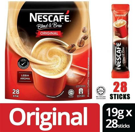 Nescafe 3-in-1 Instant Coffee Sticks Original 28ct