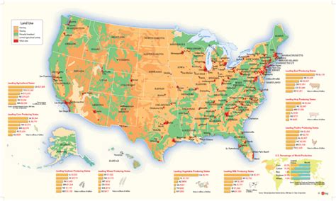 US Land Use Wall Map by GeoNova