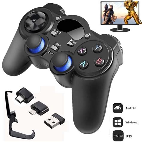 USB Wireless Gaming Controller Gamepad For Laptop PC Computer Windows ...