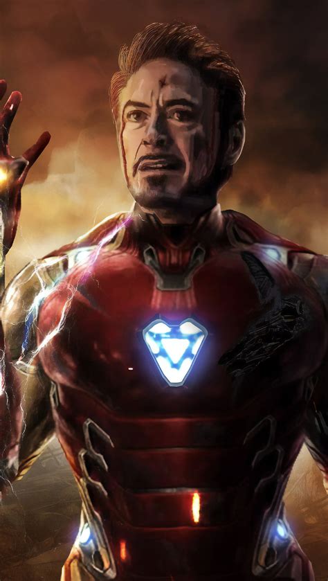 Avengers Endgame Iron Man Tony Stark Infinity Stones Wallpaper 8k HD ID ...