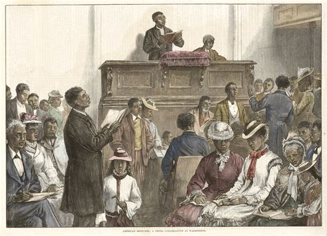 American Sketches: A Negro Congregation at Washington | National Museum ...