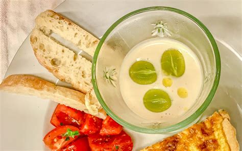 Ajo Blanco (Spanish Chilled “White Gazpacho” Bread and Almond Soup)