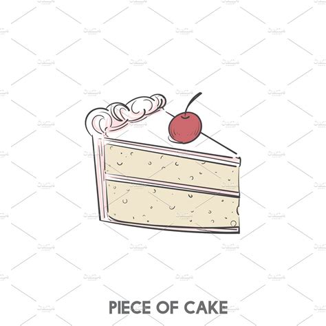 A piece of cake | Illustrations ~ Creative Market