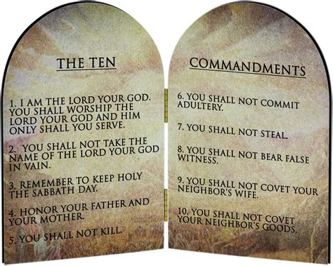 Ten Commandments (Catholic) Arched Diptych - Catholic to the Max ...