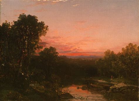 John Frederick Kensett (1818-1872) | Mountain sunset painting, John ...