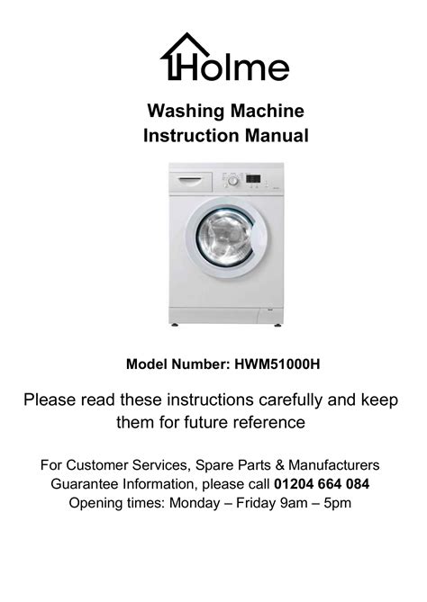 Washing Machine Instruction Manual | Manualzz