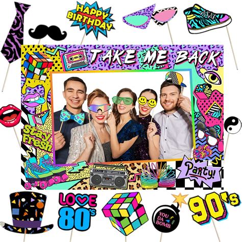 Buy 80s 90s Themed Party Decorations for Adults, 1990s Throwback Party ...