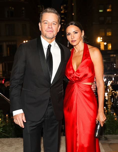 Matt Damon’s Wife Luciana Stuns in Plunging Red Gown: Photos ...