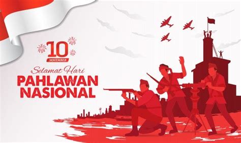 Selamat Hari Pahlawan Nasional | Illustration for Greeting Card